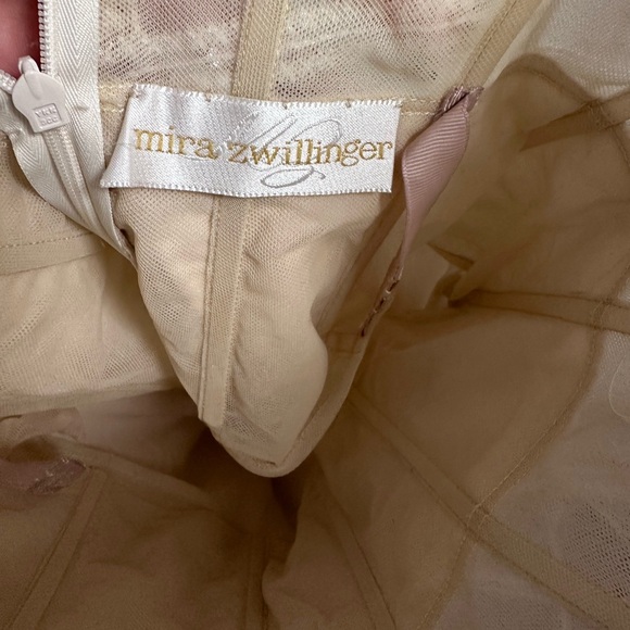 MIRA ZWILLINGER Wedding Dress ~ FLAW see last photos $10,000 Dress - Picture 8 of 16